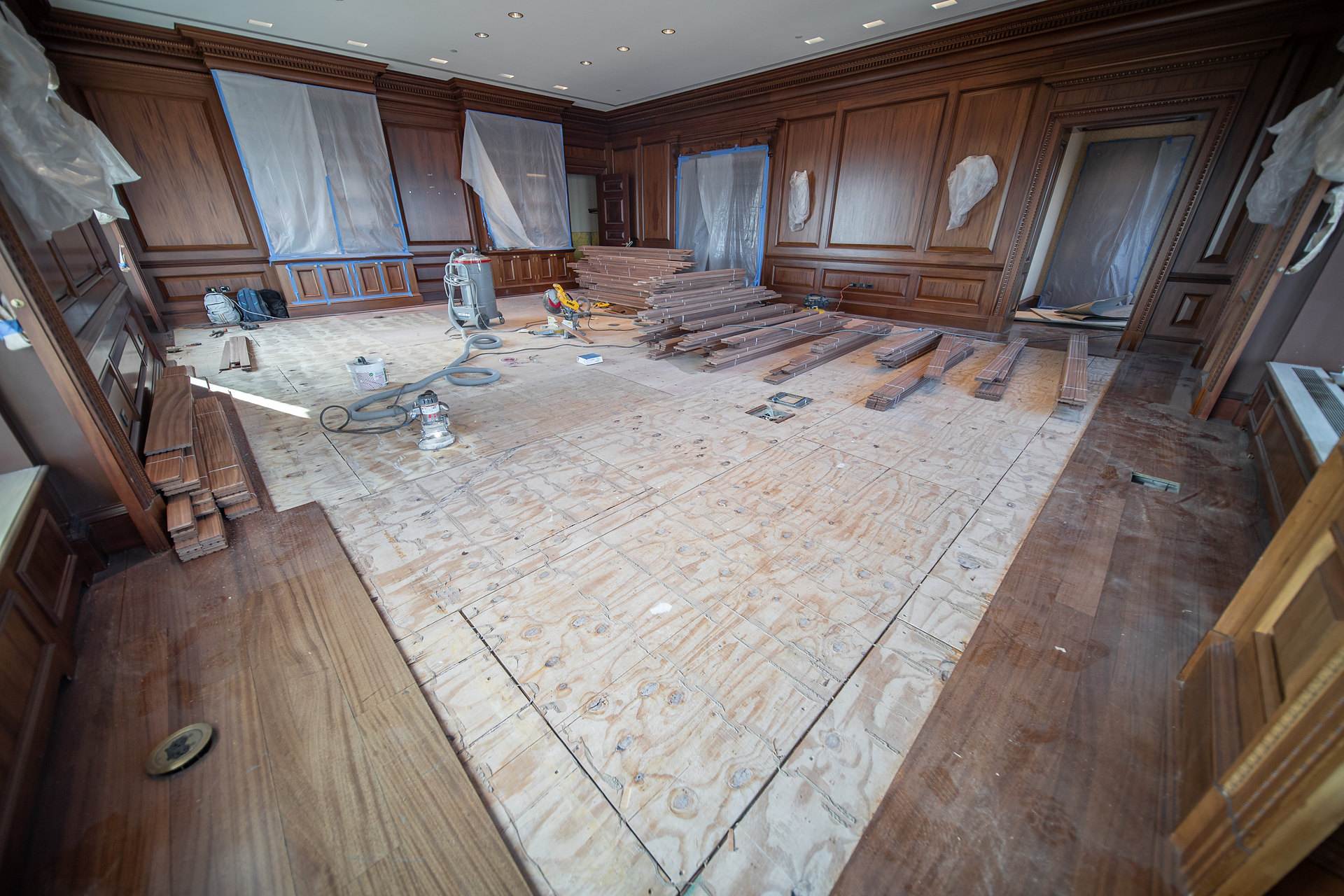 Installation in Kenmore, Boston, before